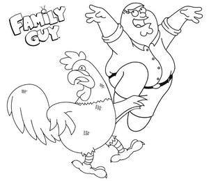 Peter e a Galinha em um Duelo