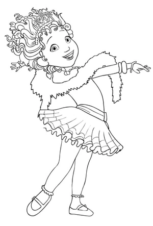 Página para Colorir Linda Fancy Nancy