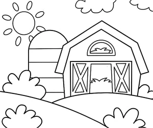 Página para Colorir Fazendinha Adorável