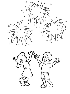 Crianças e Fogos de Artifício