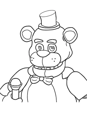 Página para Colorir Freddy o Murchado