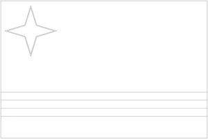 Página para Colorir Bandeira de Aruba