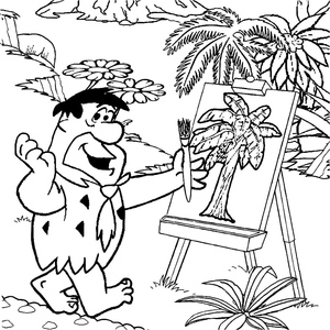 Fred Flintstone para Colorir
