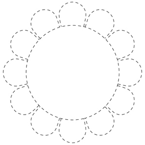 Página de Contorno de Girassol