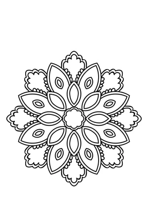 Página para Colorir Delícias Florais