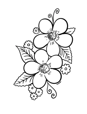 Página para Colorir Maravilha das Flores