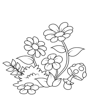 Jardim de Flores Simples