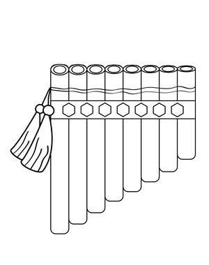 Página para Colorir Flauta Melódica