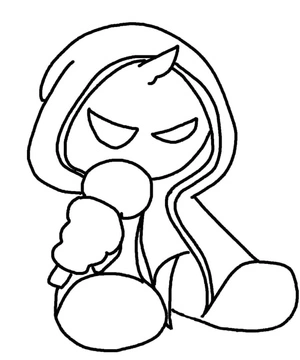 Página para Colorir Baby Bomb do Friday Night Funkin