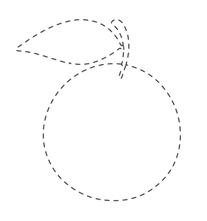 Página para Colorir Página de Colorir com Contorno Laranja