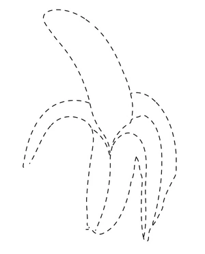 Página para Colorir Rastreamento da Banana