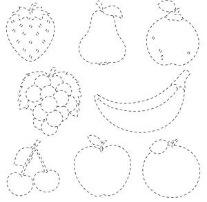 Página para Colorir Rastreando Frutas
