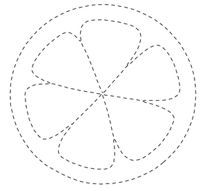 Página para Colorir de Limão com Contorno