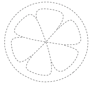 Página para Colorir Página para Colorir de Limão com Contorno