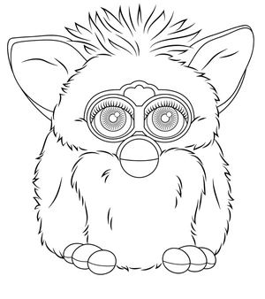 Página para Colorir Página para Colorir Furby