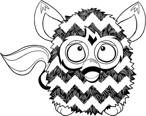 Página para Colorir Foto do Furby