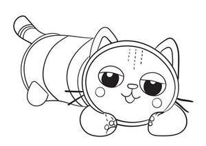 Página para Colorir da Casa do Gabi e do Gato