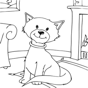 Casa do Gato da Gabi para Crianças com Página de Colorir Grátis