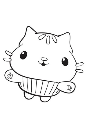 Página para Colorir Refúgio Felino da Gabi