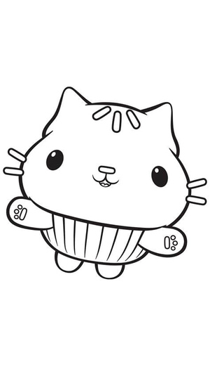 Casa de Gato para Imprimir da Gabi