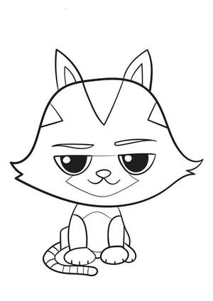 Página para Colorir Esboço da Página para Colorir da Casa do Gabi's Cat