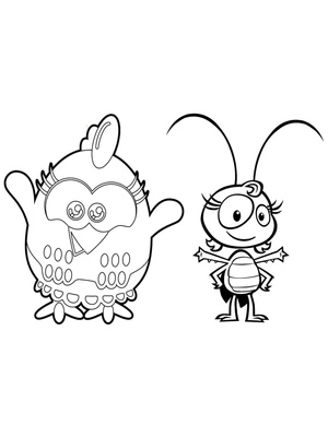 Página para Colorir Galinha Pequena Adorável