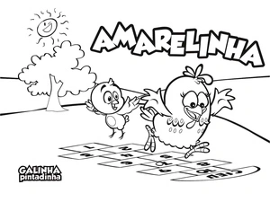 Página para Colorir Imprimir "Galinha Pintadinha"