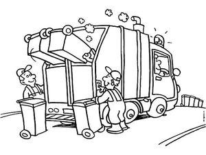 Caminhão de Reciclagem para Imprimir