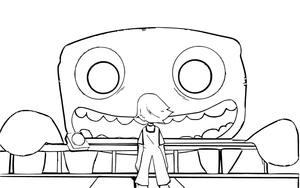 Página para Colorir do Jardim do Banban