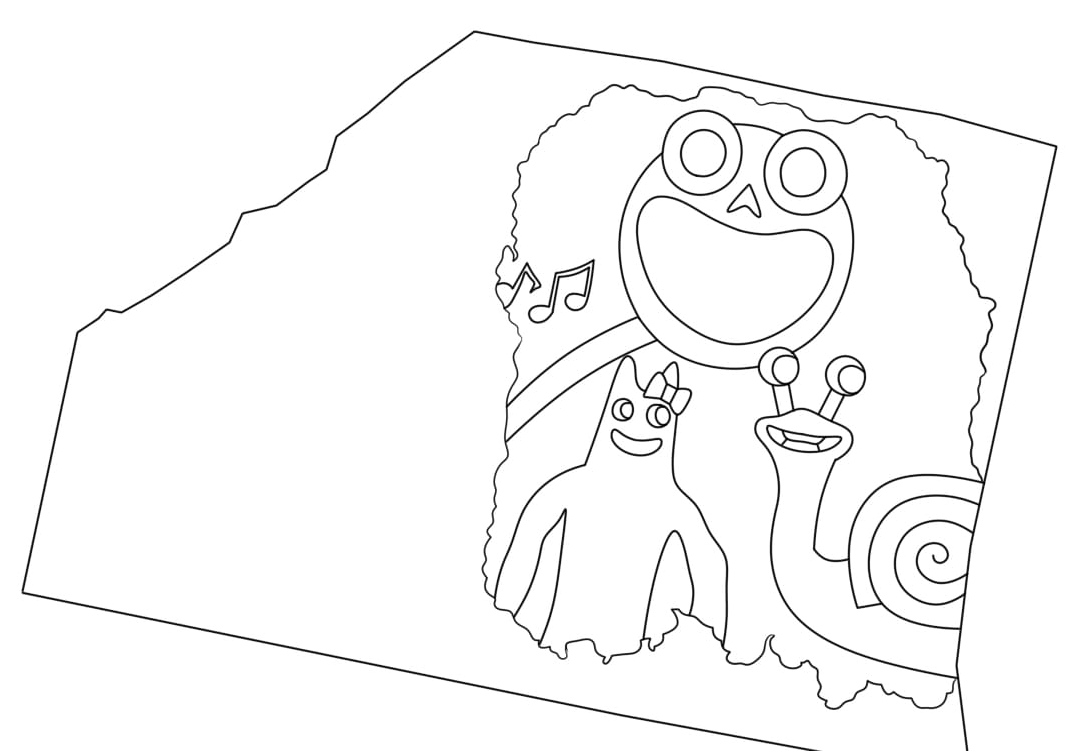 Página para Colorir Página para Colorir Gratuita para o Capítulo 5 do Jardim do Banban