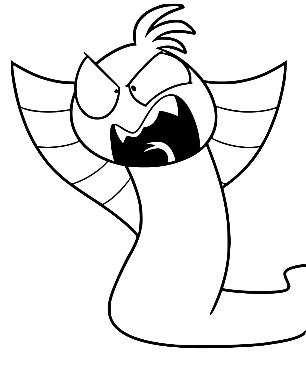 Página para Colorir Steve, o Guerreiro Silencioso e Irritado