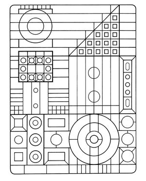 Página para Colorir Geometria Fundamental