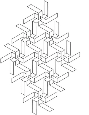 Página para Colorir Desenhos Geométricos
