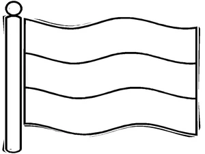 Página para Colorir Bandeira da Alemanha para Imprimir