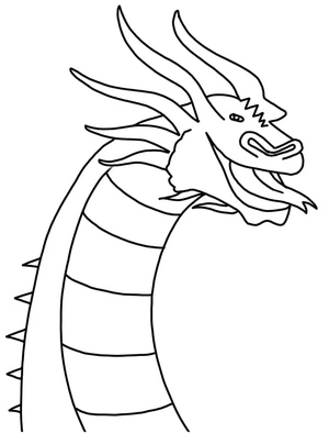 Página para Colorir Chefe de Ghidorah