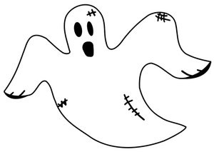 Fantasma voando, fácil página para colorir de fantasma, imprimível grátis