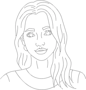 Página para Colorir Desenhando Garota Bonita