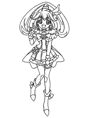 Página para Colorir Fofo Kise Yayoi