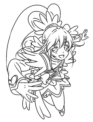 Página para Colorir Glitter Force Grátis