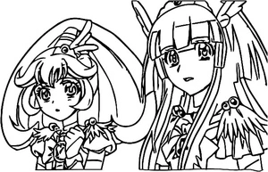 Página para Colorir Página para Colorir Glitter Force para Imprimir Grátis