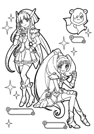 Página para Colorir Página para Colorir Glitter Force para Imprimir