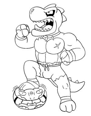 Página para Colorir Personagem Goo Jit Zu chamado Tyro