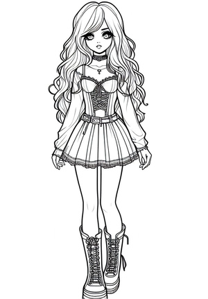 Garota Gótica Bonita