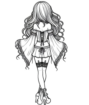 Garota Estilo Gótico