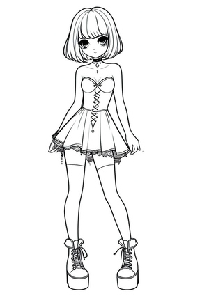 Garota Gótica Encantadora