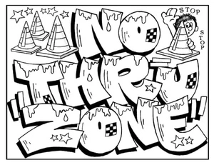 Página para Colorir Visualização da Pintura Mural