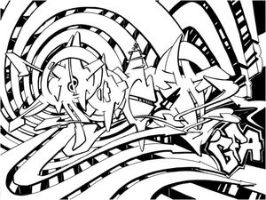 Página para Colorir O artista criou uma obra-prima genuína nas ruas da cidade.