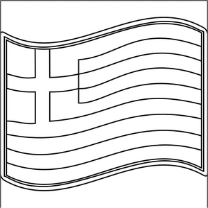 Página para Colorir Página para Colorir da Bandeira da Grécia