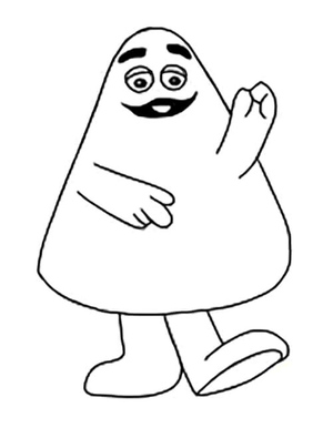 Página para Colorir Grimace 1