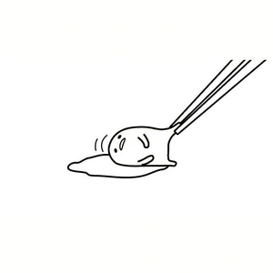 Página para Colorir Página de Colorir Gratuita do Gudetama para Crianças